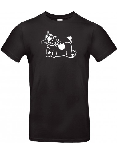 T-Shirt lustige Tiere Einhornkuh, Einhorn, Kuh