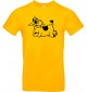 T-Shirt lustige Tiere Einhornkuh, Einhorn, Kuh  gelb, L