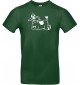 T-Shirt lustige Tiere Einhornkuh, Einhorn, Kuh  grün, L