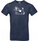 T-Shirt lustige Tiere Einhornkuh, Einhorn, Kuh  navy, L