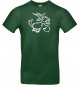 T-Shirt lustige Tiere Einhornziege, Einhorn, Ziege  grün, L