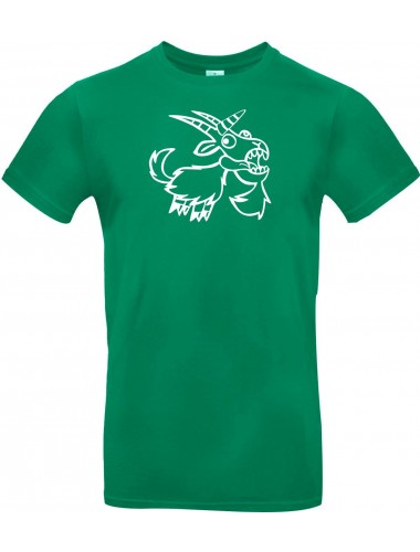 T-Shirt lustige Tiere Einhornziege, Einhorn, Ziege  kelly, L