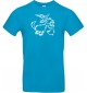 T-Shirt lustige Tiere Einhornziege, Einhorn, Ziege  türkis, L