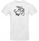 T-Shirt lustige Tiere Einhornziege, Einhorn, Ziege  weiss, L