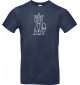 T-Shirt lustige Tiere Einhornkatze, Einhorn, Katze  navy, L