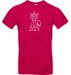 T-Shirt lustige Tiere Einhornkatze, Einhorn, Katze  pink, L