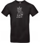 T-Shirt lustige Tiere Einhornkatze, Einhorn, Katze  schwarz, L