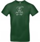 T-Shirt lustige Tiere Einhornhase, Einhorn, Hase  grün, L