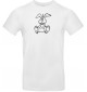T-Shirt lustige Tiere Einhornhase, Einhorn, Hase  weiss, L