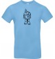 T-Shirt lustige Tiere Einhornschildkröte, Einhorn, Schildkröte hellblau, L