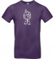 T-Shirt lustige Tiere Einhornschildkröte, Einhorn, Schildkröte lila, L