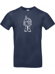 T-Shirt lustige Tiere Einhornschildkröte, Einhorn, Schildkröte navy, L