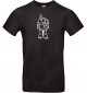 T-Shirt lustige Tiere Einhornschildkröte, Einhorn, Schildkröte schwarz, L