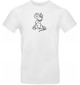 T-Shirt lustige Tiere Einhorn Maus , Einhorn, Maus  weiss, L