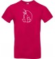 T-Shirt lustige Tiere Einhornpinguin, Einhorn, Pinguin pink, L