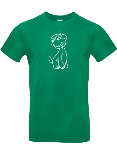 T-Shirt lustige Tiere Einhornhund, Einhorn, Hund