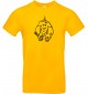 T-Shirt lustige Tiere Einhornelefant, Einhorn, Elefant gelb, L