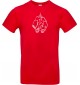 T-Shirt lustige Tiere Einhornelefant, Einhorn, Elefant rot, L