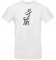 T-Shirt lustige Tiere Einhorngiraffe, Einhorn, Giraffe  weiss, L
