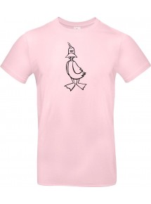 T-Shirt lustige Tiere Einhornente, Einhorn, Ente rosa, L