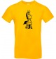 T-Shirt lustige Tiere Einhornzebra, Einhorn, Zebra gelb, L