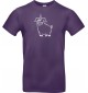 T-Shirt lustige Tiere Einhornschwein, Einhorn, Schwein, Ferkel  lila, L