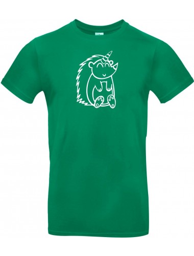 T-Shirt lustige Tiere Einhornigel, Einhorn, Igel  kelly, L