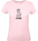 Lady T-Shirt lustige Tiere mit Wunschnamen Einhornkatze, Einhorn, Katze,