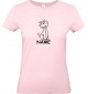 Lady T-Shirt lustige Tiere mit Wunschnamen Einhornhund, Einhorn, Hund, rosa, L