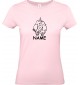 Lady T-Shirt lustige Tiere mit Wunschnamen Einhornelefant, Einhorn, Elefant rosa, L