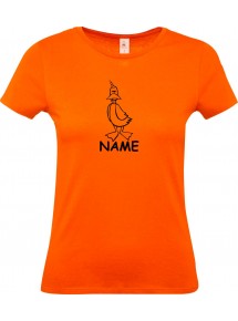 Lady T-Shirt lustige Tiere mit Wunschnamen Einhornente, Einhorn, Ente,
