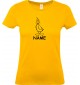 Lady T-Shirt lustige Tiere mit Wunschnamen Einhornente, Einhorn, Ente, gelb, L
