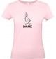 Lady T-Shirt lustige Tiere mit Wunschnamen Einhornente, Einhorn, Ente, rosa, L