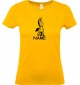 Lady T-Shirt lustige Tiere mit Wunschnamen Einhornzebra, Einhorn, Zebra, gelb, L