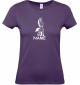 Lady T-Shirt lustige Tiere mit Wunschnamen Einhornzebra, Einhorn, Zebra, lila, L