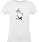 Lady T-Shirt lustige Tiere mit Wunschnamen Einhornschwein, Einhorn, Schwein, Ferkel, weiss, L