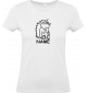 Lady T-Shirt lustige Tiere mit Wunschnamen Einhornigel, Einhorn, Igel, weiss, L