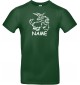 T-Shirt lustige Tiere mit Wunschnamen Einhornziege, Einhorn, Ziege  grün, L