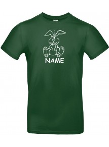 T-Shirt lustige Tiere mit Wunschnamen Einhornhase, Einhorn, Hase