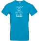 T-Shirt lustige Tiere mit Wunschnamen Einhornhase, Einhorn, Hase  türkis, L