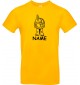 T-Shirt lustige Tiere mit Wunschnamen Einhornschildkröte, Einhorn, Schildkröte gelb, L