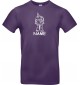 T-Shirt lustige Tiere mit Wunschnamen Einhornschildkröte, Einhorn, Schildkröte lila, L