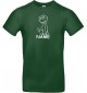 T-Shirt lustige Tiere mit Wunschnamen Einhornhund, Einhorn, Hund  grün, L