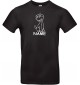 T-Shirt lustige Tiere mit Wunschnamen Einhornhund, Einhorn, Hund  schwarz, L