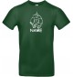 T-Shirt lustige Tiere mit Wunschnamen Einhornelefant, Einhorn, Elefant grün, L