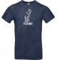 T-Shirt lustige Tiere mit Wunschnamen Einhorngiraffe, Einhorn, Giraffe  navy, L