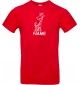 T-Shirt lustige Tiere mit Wunschnamen Einhorngiraffe, Einhorn, Giraffe  rot, L
