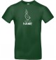T-Shirt lustige Tiere mit Wunschnamen Einhornente, Einhorn, Ente grün, L