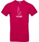 T-Shirt lustige Tiere mit Wunschnamen Einhornente, Einhorn, Ente pink, L
