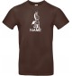 T-Shirt lustige Tiere mit Wunschnamen Einhornzebra, Einhorn, Zebra braun, L
